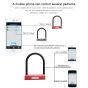 AllExtreme ANS-U1L Bluetooth Anti Theft U Lock with Combination Password & App Unlock for Car, Motorcycle, Bicycle & Home