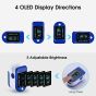 Allextreme Fingertip Pulse Oximeter with OLED Display Blood Oxygen SpO2 Saturation Level, Heart Rate Monitor & Waveform Sensor