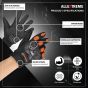Allextreme EXO2FG04 Probiker Motorcycle Full Finger Riding Gloves for Bike Racing & Sports Hand Glove for Men and Women (XL, Orange)