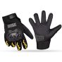 Allextreme EXO2FG02 Motorcycle Full Finger Riding Gloves for Bike Racing & Sports Hand Glove for Men and Women (XL, Yellow)