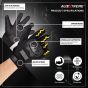 Allextreme EXO2FG02 Motorcycle Full Finger Riding Gloves for Bike Racing & Sports Hand Glove for Men and Women (XL, Yellow)