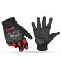 Allextreme EXO2FG05 Probiker Motorcycle Full Finger Riding Gloves for Bike Racing & Sports Hand Glove for Men and Women (XL, Red)