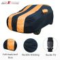 Allextreme HV7011 Car Body Cover Compatible with Hyundai Venue Custom Fit Dustproof UV Heat Resistant Indoor Outdoor Body Protection (Navy Blue & Orange)