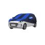 Allextreme HN7009 Car Body Cover Compatible with Hyundai Grand i10 Nios Custom Fit Dustproof UV Heat Resistant Indoor Outdoor Body Protection (Navy Blue & Blue)
