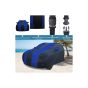 Allextreme HN7009 Car Body Cover Compatible with Hyundai Grand i10 Nios Custom Fit Dustproof UV Heat Resistant Indoor Outdoor Body Protection (Navy Blue & Blue)