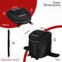 Allextreme 13L Magnetic Tank Bag for Bike | Universal Fit Motorcycle Storage with Rain Cover, Strong Magnets & Multi-Pocket Design | Travel Riding Gear for Daily Commute & Touring (Black)