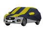 Allextreme D7016 Car Body Cover Compatible with Maruti Suzuki Dzire Custom Fit Dustproof UV Heat Resistant Indoor Outdoor Body Protection (Navy Blue & Yellow)