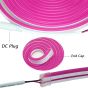 Allextreme AXNLED1 Neon LED Flexible Strip Light 12V Decorative Interior Exterior Car Truck Styling EL Wire Glow String Tube (Pink, 5M)