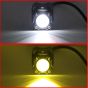 Allextreme EXF20L2 LED Fog Light Spot Beam 20W Projector Lens Heavy Duty Waterproof Driving Lamp for Motorcycle Bike Car SUV (2 Pcs, Yellow & White)