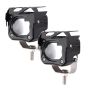 Allextreme EXL20F2 LED Fog Light Spot Beam 20W Projector Lens Heavy Duty Waterproof Driving Lamp for Motorcycle Bike Car SUV (2 Pcs, Yellow & White)