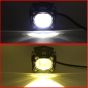 Allextreme EXL20F2 LED Fog Light Spot Beam 20W Projector Lens Heavy Duty Waterproof Driving Lamp for Motorcycle Bike Car SUV (2 Pcs, Yellow & White)