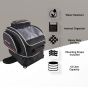 Allextreme EXFTB19 Magnetic Fuel Tank Bag with Rain Cover Multi-Pocket Storage Compartments Universal Fit Accessory for All Motorcycles Bike (Black)