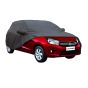 Allextreme MC7004 Car Body Cover Compatible with Maruti Suzuki Celerio Custom Fit Dustproof UV Heat Resistant Indoor Outdoor Body Protection (Grey with Mirror)