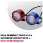 Allextreme EXLPRBL2 3 LED Flash Strobe Light Police Emergency Warning Lamp for Motorcycle, Car & Bike (6W, Random Color, 2 Pcs)