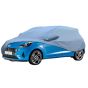 Allextreme HI5001 Car Body Cover Compatible with Hyundai Old i10 Custom Fit Dustproof UV Heat Resistant Indoor Outdoor Body Protection (Blue with Mirror)