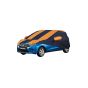 Allextreme MCU5003 Car Body Cover Compatible with Maruti Suzuki Celerio Custom Fit Dustproof UV Heat Resistant Indoor Outdoor Body Protection (Navy Blue & Orange with Mirror)