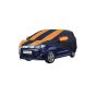 Allextreme MW5003 Car Body Cover Compatible with Maruti Suzuki New Wagon R Custom Fit Dustproof UV Heat Resistant Indoor Outdoor Body Protection (Navy Blue & Orange with Mirror)