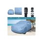 Allextreme NZV5001 Car Body Cover Compatible with New Jazz Custom Fit Dustproof UV Heat Resistant Indoor Outdoor Body Protection (Blue with Mirror)