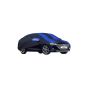Allextreme HVK5002 Car Body Cover Compatible with Hyundai Verna Custom Fit Dustproof UV Heat Resistant Indoor Outdoor Body Protection (Navy Blue & Blue with Mirror)