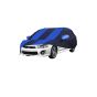 Allextreme MLK5002 Car Body Cover Compatible with Mitsubishi Lancer Custom Fit Dustproof UV Heat Resistant Indoor Outdoor Body Protection (Navy Blue & Blue with Mirror)
