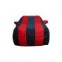 Allextreme CZ5004 Car Body Cover Compatible with City ZX Custom Fit Dustproof UV Heat Resistant Indoor Outdoor Body Protection (Navy Blue & Red with Mirror)