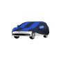 Allextreme VNK5002 Car Body Cover Compatible with Volkswagen Vento Custom Fit Dustproof UV Heat Resistant Indoor Outdoor Body Protection (Navy Blue & Blue with Mirror)