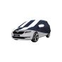 Allextreme SLE5005 Car Body Cover Compatible with Skoda Laura Custom Fit Dustproof UV Heat Resistant Indoor Outdoor Body Protection (Navy Blue & White with Mirror)