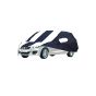 Allextreme MCE5005 Car Body Cover Compatible with Maruti Suzuki Ciaz Custom Fit Dustproof UV Heat Resistant Indoor Outdoor Body Protection (Navy Blue & White with Mirror)
