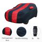 Allextreme MXG5004 Car Body Cover Compatible with Mahindra XUV 300 Custom Fit Dustproof UV Heat Resistant Indoor Outdoor Body Protection (Navy Blue & Red with Mirror)