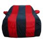 Allextreme MXG5004 Car Body Cover Compatible with Mahindra XUV 300 Custom Fit Dustproof UV Heat Resistant Indoor Outdoor Body Protection (Navy Blue & Red with Mirror)