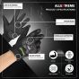 Allextreme Probiker Protective Full Finger Gloves Anti-Skid Surface Breathable Bike Riding Glove for Motorcycle Cycling Climbing Mountaineering Hiking (L, Black)
