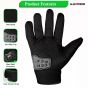 Allextreme Probiker Protective Full Finger Gloves Anti-Skid Surface Breathable Bike Riding Glove for Motorcycle Cycling Climbing Mountaineering Hiking (L, Green)