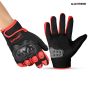 Allextreme Probiker Protective Full Finger Gloves Anti-Skid Surface Breathable Bike Riding Glove for Motorcycle Cycling Climbing Mountaineering Hiking (M, Red)
