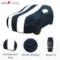 Allextreme HVG5005 Car Body Cover Compatible with Hyundai Venue Custom Fit Dustproof UV Heat Resistant Indoor Outdoor Body Protection (Navy Blue & White with Mirror)