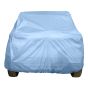 Allextreme MBG5001 Car Body Cover Compatible with Maruti Suzuki Brezza Custom Fit Dustproof UV Heat Resistant Indoor Outdoor Body Protection (Blue with Mirror)