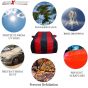 Allextreme KSG5004 Car Body Cover Compatible with Kia Sonet Custom Fit Dustproof UV Heat Resistant Indoor Outdoor Body Protection (Navy Blue & Red with Mirror)