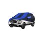 Allextreme MEP5002 Car Body Cover Compatible with Ford Eco Sport Custom Fit Dustproof UV Heat Resistant Indoor Outdoor Body Protection (Navy Blue & Blue with Mirror)