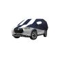 Allextreme NMP5005 Car Body Cover Compatible with Nissan Magnite Custom Fit Dustproof UV Heat Resistant Indoor Outdoor Body Protection (Navy Blue & White with Mirror)