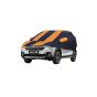 Allextreme MXP5003 Car Body Cover Compatible with Maruti Suzuki XL6 Custom Fit Dustproof UV Heat Resistant Indoor Outdoor Body Protection (Navy Blue & Orange with Mirror)