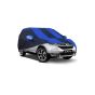 Allextreme CRZ5002 Car Body Cover Compatible with CR-V Custom Fit Dustproof UV Heat Resistant Indoor Outdoor Body Protection (Navy Blue & Blue with Mirror)