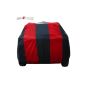 Allextreme MSZ5004 Car Body Cover Compatible with Mahindra Scorpio Custom Fit Dustproof UV Heat Resistant Indoor Outdoor Body Protection (Navy Blue & Red with Mirror)