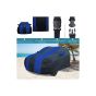 Allextreme CTZ5002 Car Body Cover Compatible with Chevrolet Tavera Custom Fit Dustproof UV Heat Resistant Indoor Outdoor Body Protection (Navy Blue & Blue with Mirror)