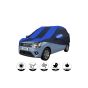 Allextreme CTZ5002 Car Body Cover Compatible with Chevrolet Tavera Custom Fit Dustproof UV Heat Resistant Indoor Outdoor Body Protection (Navy Blue & Blue with Mirror)