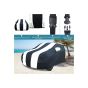 Allextreme HMZ5005 Car Body Cover Compatible with Mobilio Custom Fit Dustproof UV Heat Resistant Indoor Outdoor Body Protection (Navy Blue & White with Mirror)