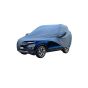 Allextreme TSY5001 Car Body Cover Compatible with Tata Safari Custom Fit Dustproof UV Heat Resistant Indoor Outdoor Body Protection (Blue with Mirror)