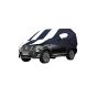 Allextreme NPY5005 Car Body Cover Compatible with Nissan Petrol Custom Fit Dustproof UV Heat Resistant Indoor Outdoor Body Protection (Navy Blue & White with Mirror)