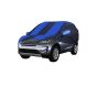 Allextreme LDB5002 Car Body Cover Compatible with Land Rover Discovery Custom Fit Dustproof UV Heat Resistant Indoor Outdoor Body Protection (Navy Blue & Blue with Mirror)