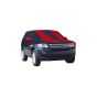 Allextreme LRB5004 Car Body Cover Compatible with Land Rover Custom Fit Dustproof UV Heat Resistant Indoor Outdoor Body Protection (Navy Blue & Red with Mirror)