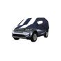 Allextreme LDB5005 Car Body Cover Compatible with Land Rover Discovery Custom Fit Dustproof UV Heat Resistant Indoor Outdoor Body Protection (Navy Blue & White with Mirror)