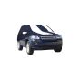 Allextreme LRB5005 Car Body Cover Compatible with Land Rover Custom Fit Dustproof UV Heat Resistant Indoor Outdoor Body Protection (Navy Blue & White with Mirror)